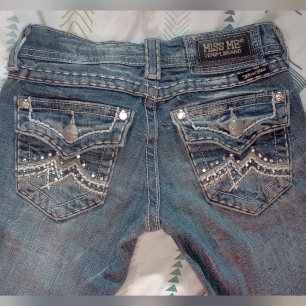 Miss Me low rise bootcut denim jeans